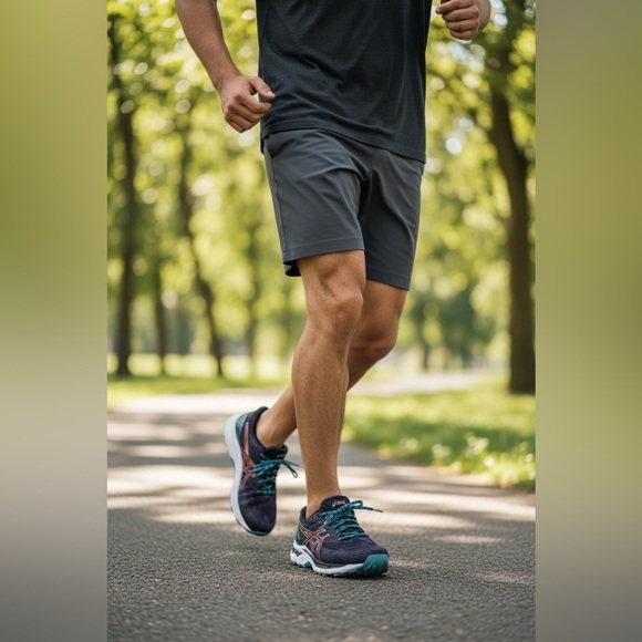 ASICS FujiLite 3 Trail Running Shoes Men’s 11.5 FlyteFoam Black Orange Purple - Picture 6 of 15